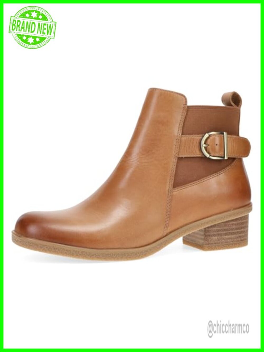 Dansko Deedee Waterproof Leather Ankle Bootie with Removable Orthotic Footbed